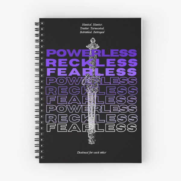 Item preview, Powerless Reckless Fearless designed and sold by Bookish Delights.
