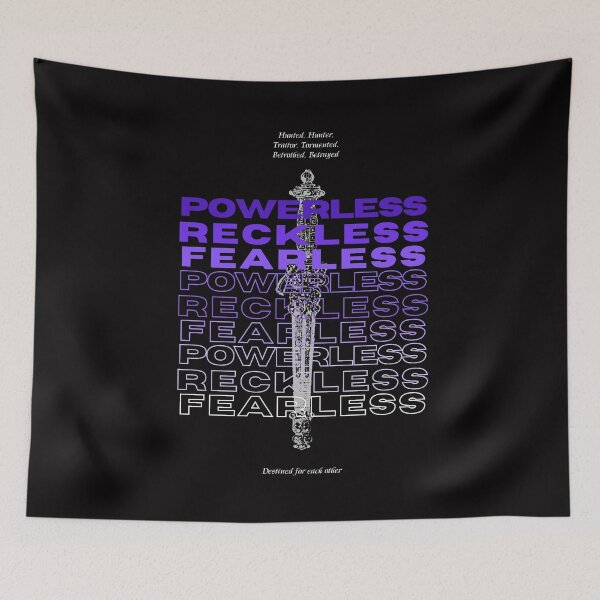 Item preview, Powerless Reckless Fearless designed and sold by Bookish Delights.