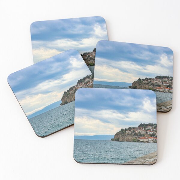Item preview, Ohrid city and lake landscape, North Macedonia designed and sold by goceris.