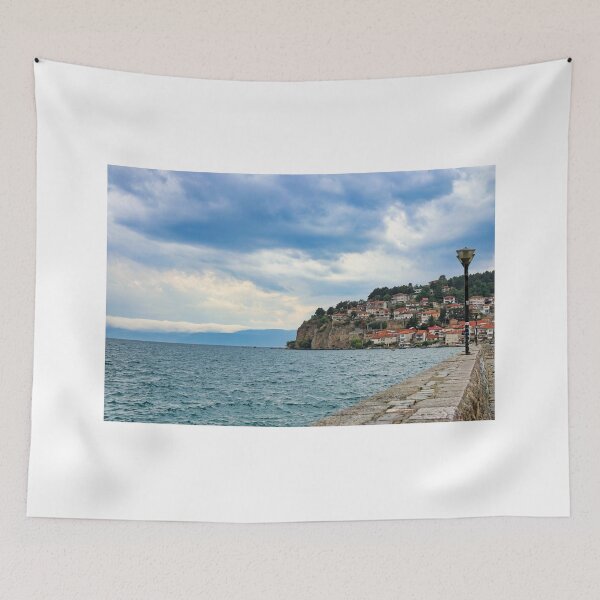Item preview, Ohrid city and lake landscape, North Macedonia designed and sold by goceris.
