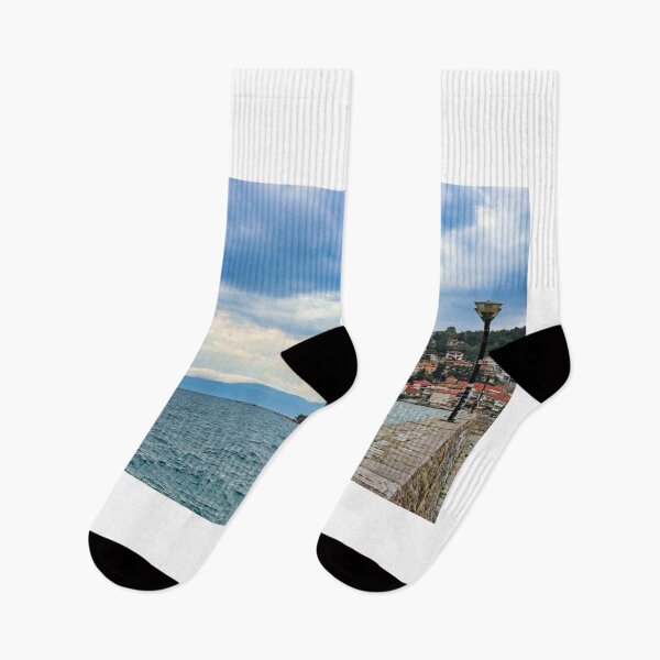 Item preview, Ohrid city and lake landscape, North Macedonia designed and sold by goceris.