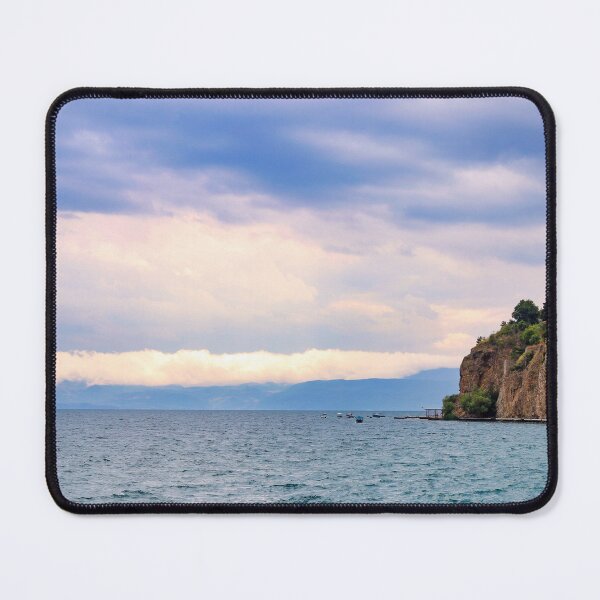 Item preview, Ohrid city and lake in the morning, North Macedonia designed and sold by goceris.