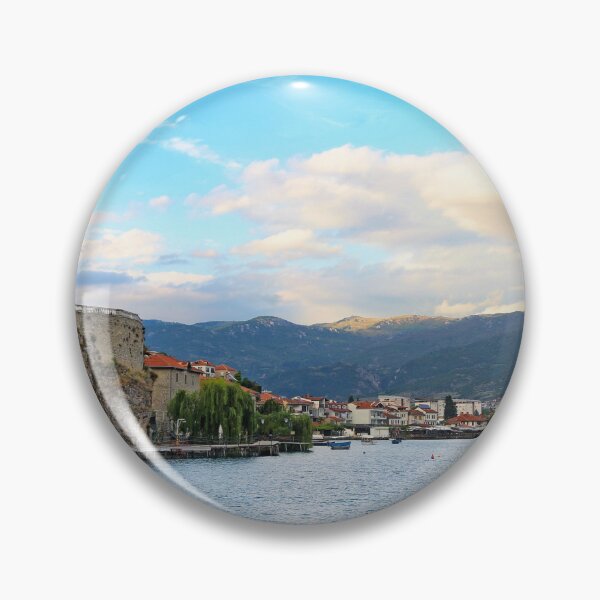 Item preview, Ohrid city and lake in the morning landscape, North Macedonia designed and sold by goceris.