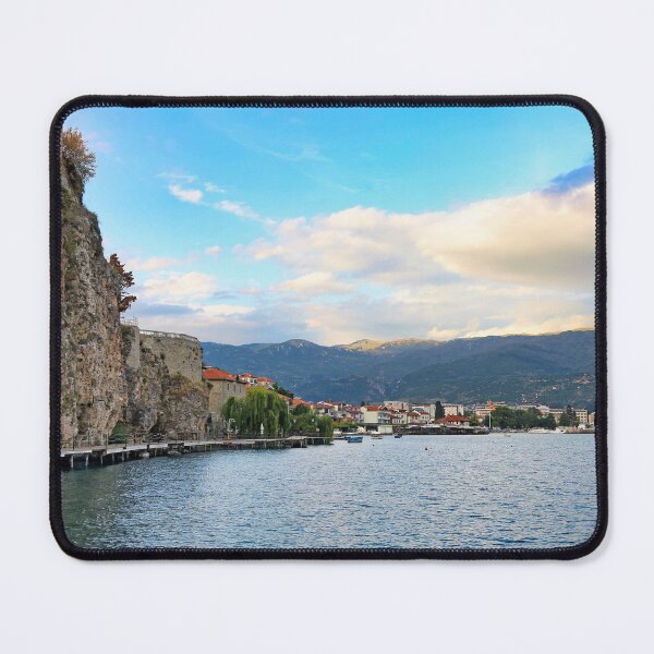 Item preview, Ohrid city and lake in the morning landscape, North Macedonia designed and sold by goceris.