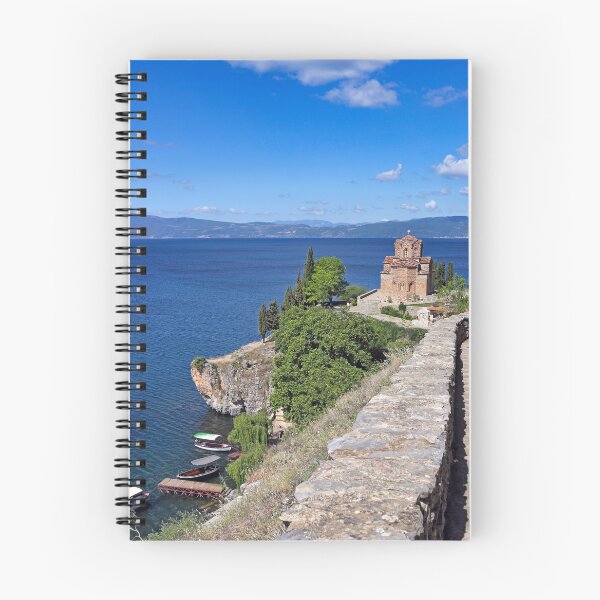 Item preview, Jovan Kaneo orthodox church, Lake Ohrid landscape,North Macedonia  designed and sold by goceris.