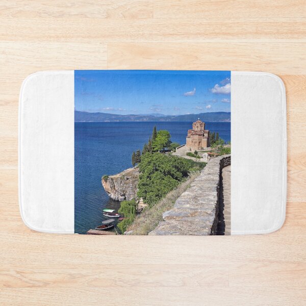 Item preview, Jovan Kaneo orthodox church, Lake Ohrid landscape,North Macedonia  designed and sold by goceris.