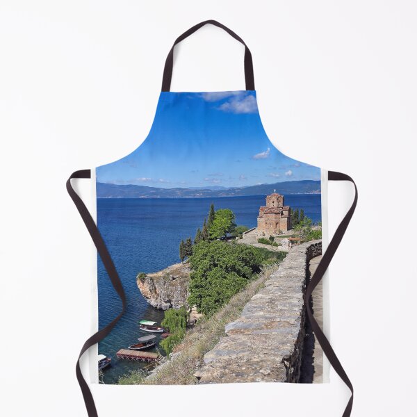Item preview, Jovan Kaneo orthodox church, Lake Ohrid landscape,North Macedonia designed and sold by goceris.