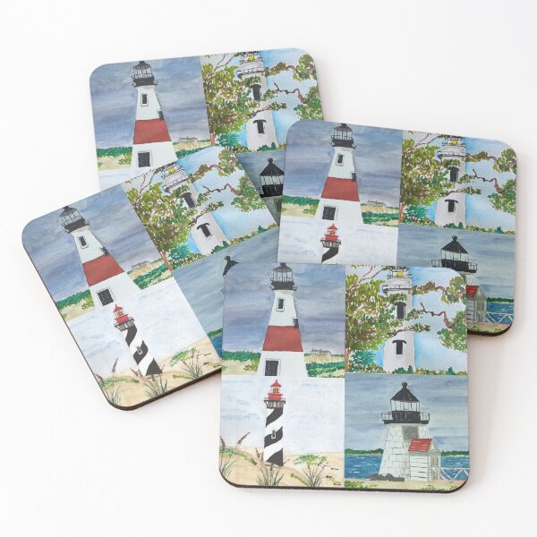 Item preview, Lighthouses in Watercolor designed and sold by K Jolly Art .