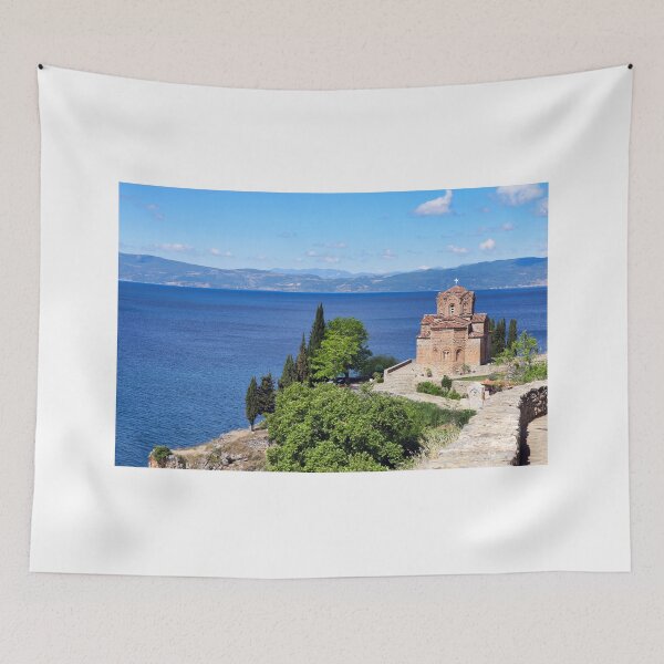 Item preview, Jovan Kaneo church, Lake Ohrid landscape,North Macedonia  designed and sold by goceris.