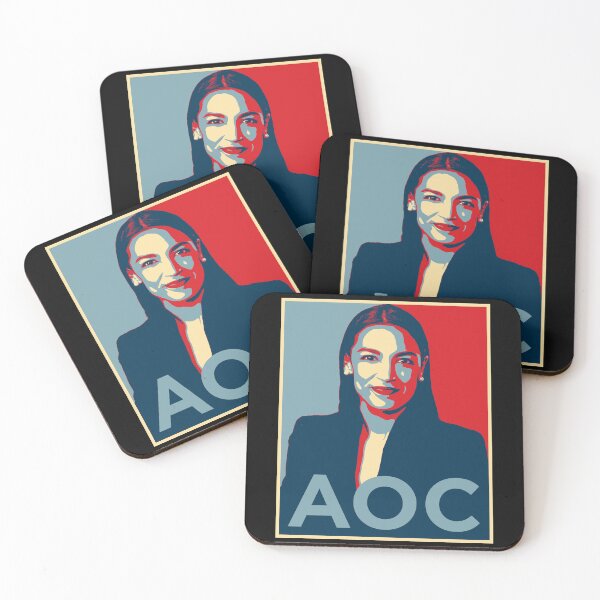 Item preview, AOC in the style of Shepard Fairey Hope poster designed and sold by Signs for Dark Times.