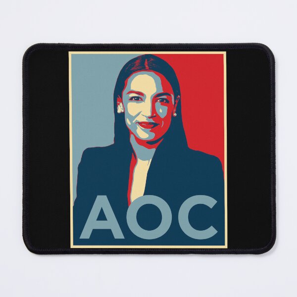 Item preview, AOC in the style of Shepard Fairey Hope poster designed and sold by Signs for Dark Times.