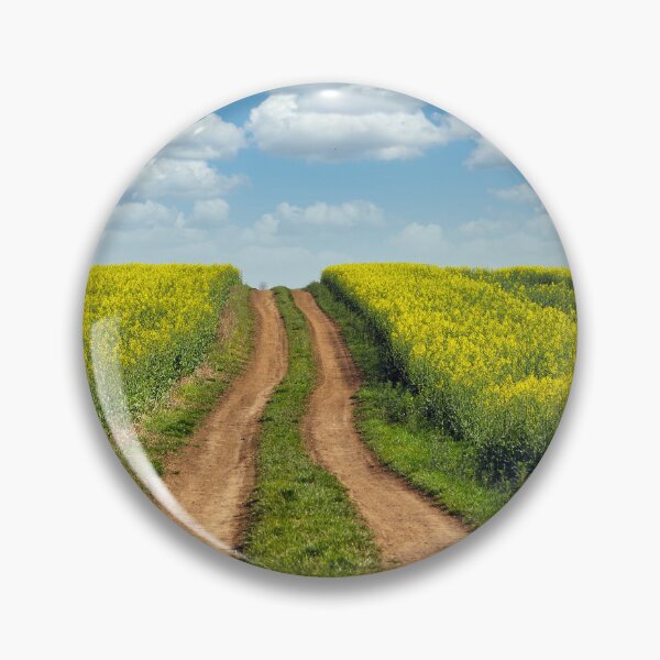 Item preview, Dirt road in oilseed crop field landscape spring season designed and sold by goceris.