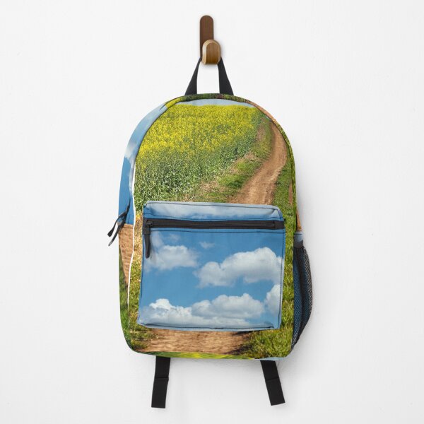 Item preview, Dirt road in oilseed crop field landscape spring season designed and sold by goceris.