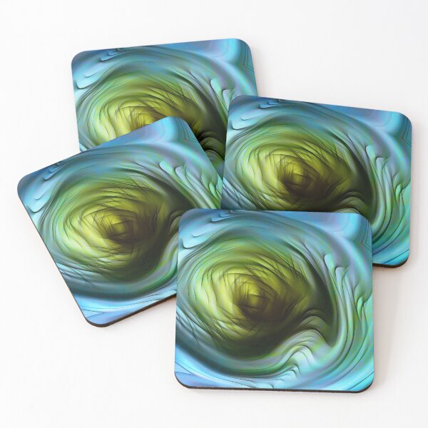 Item preview, Warped Blue Green designed and sold by SirkDesignsLtd.