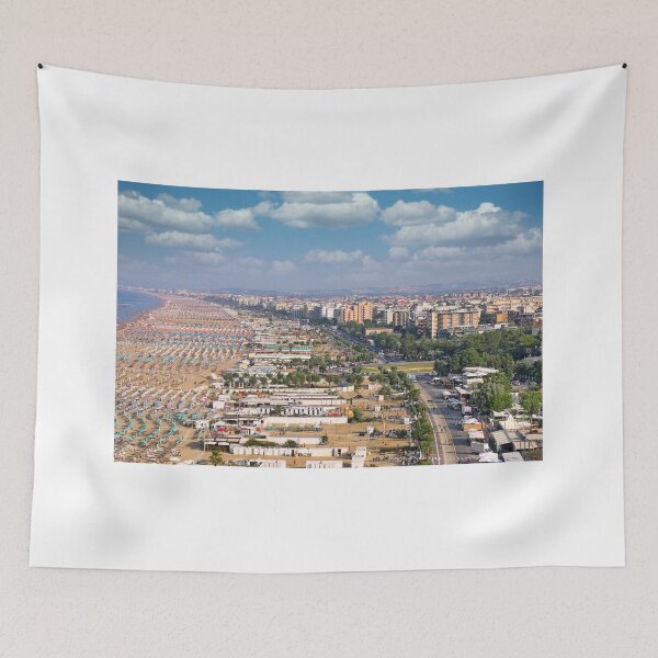 Item preview, Beach and Rimini city,Adriatic sea landscape summer season designed and sold by goceris.