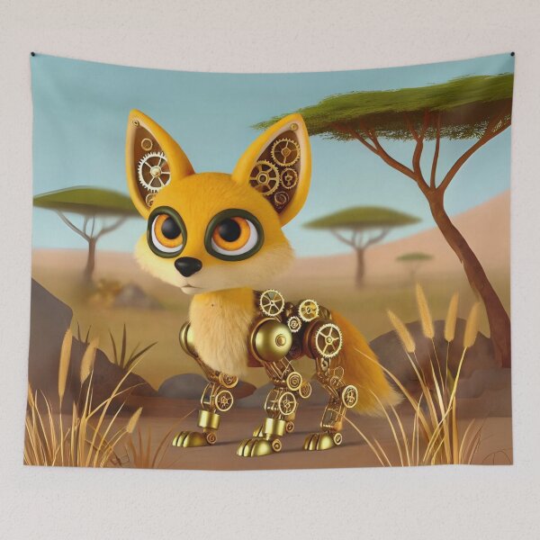 Item preview, Steampunk Golden Jackal designed and sold by Sillytoe.