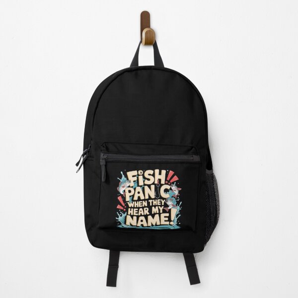 Item preview, Fish Panic When They Hear My Name - Funny Fishing Design designed and sold by Ela-graphicwiz.