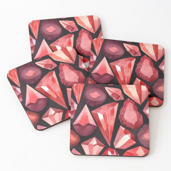 Item preview, Red Crystals dark background designed and sold by Gioia-JJ.