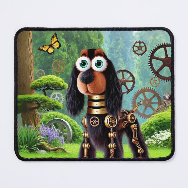 Item preview, Steampunk Gordon Setter with Gears designed and sold by Sillytoe.