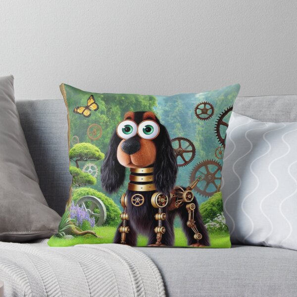 Item preview, Steampunk Gordon Setter with Gears designed and sold by Sillytoe.