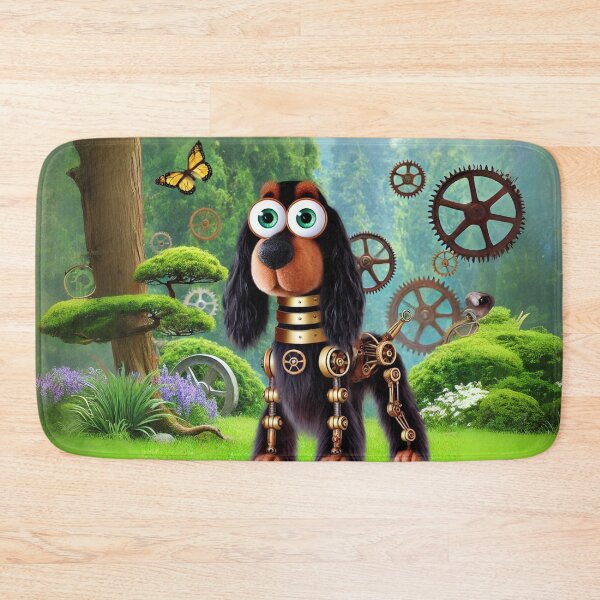 Item preview, Steampunk Gordon Setter with Gears designed and sold by Sillytoe.