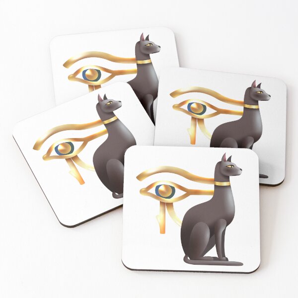Item preview, Bastet and the Eye of Horus designed and sold by AhaPrint.