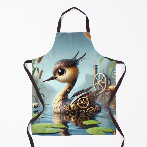 Item preview, Steampunk Grebe in Serene Waters designed and sold by Sillytoe.
