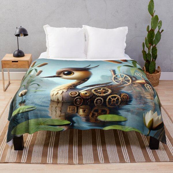 Item preview, Steampunk Grebe in Serene Waters designed and sold by Sillytoe.