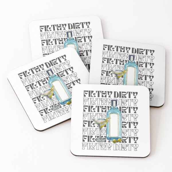 Item preview, Filthy Dirty Gin Martini Art designed and sold by MoodyGoodsStudio.