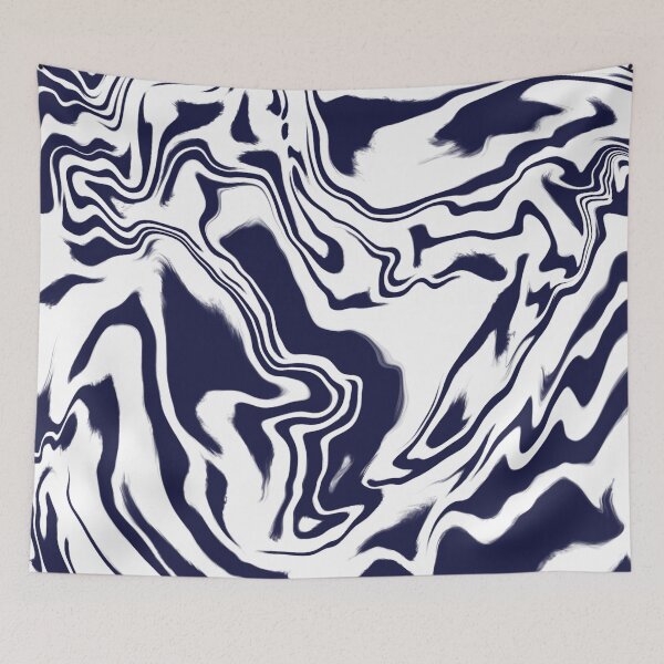 Artikelvorschau, Blauer Flüssigkeitswirbel abstrakt entworfen und verkauft von BleuAbstracts.