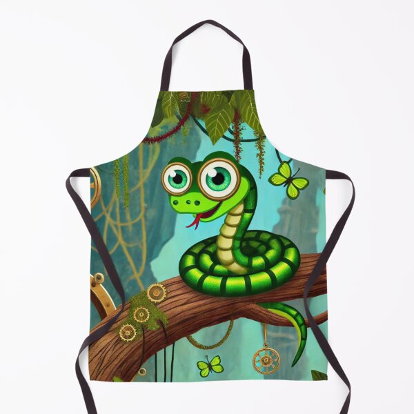 Item preview, Steampunk Green Anaconda designed and sold by Sillytoe.