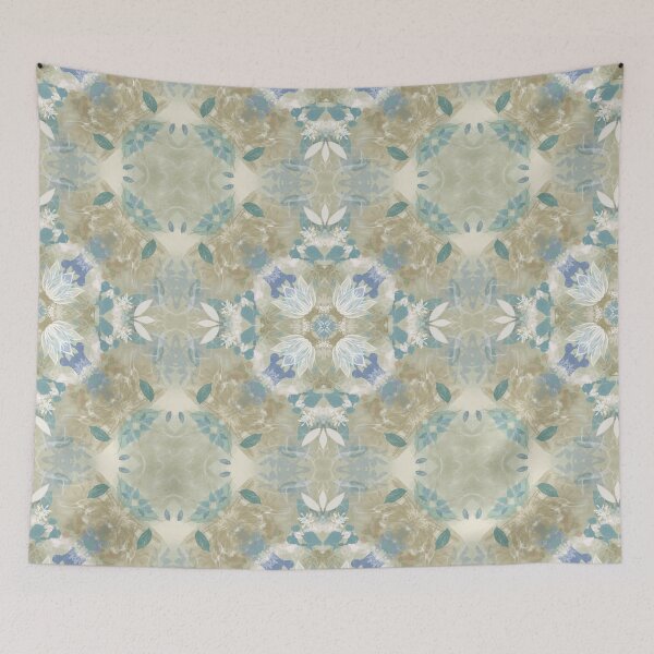 Item preview, Vintage blue mandala design  designed and sold by amberrosejoness.