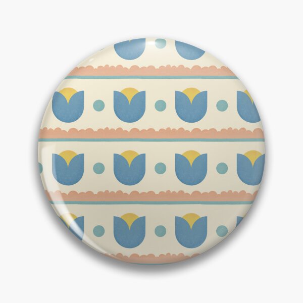 Item preview, Retro Tulip Pattern designed and sold by The Wise Apricot.
