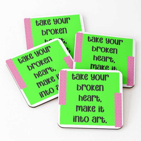 Item preview, Take Your Broken Heart, Make It Into Art designed and sold by Spike The Punch Design Co..