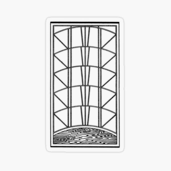 Kumiko Japan Shoji Edo Antique Design No. 1 Transparent Sticker