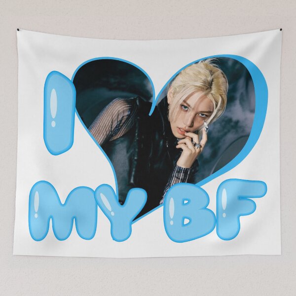 Item preview, KPOP SKZ Felix Stray Kids I Love My BF Funny Kpop designed and sold by StarBunnyDesign.
