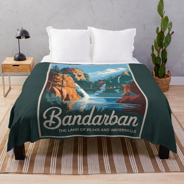 Item preview, Bandarban Bangladesh Travel Art Vintage designed and sold by KrisSidDesigns.