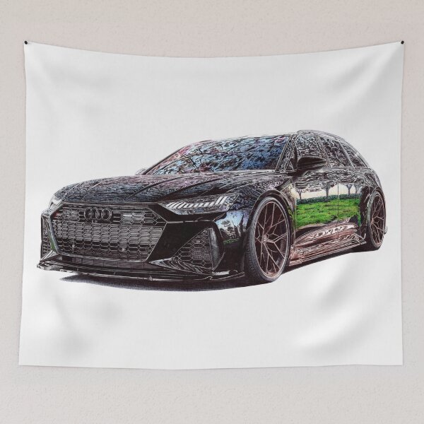 Item preview, Audi RS6 ballpoint  pen drawing. designed and sold by Car drawings by Pavlo Scherbatyuk.