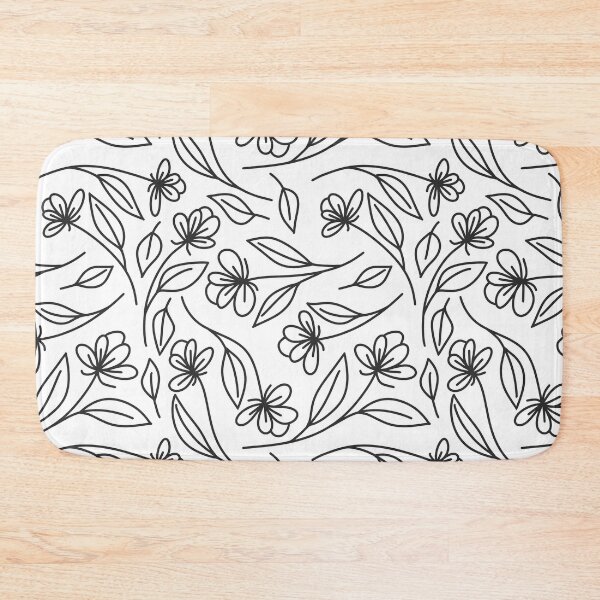 Item preview, Black & White Flower Print designed and sold by AmyJoDesigns.