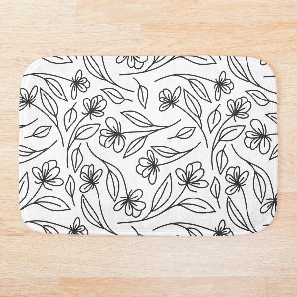 Item preview, Black & White Flower Print designed and sold by AmyJoDesigns.