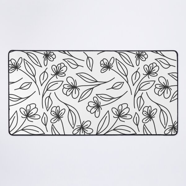 Item preview, Black & White Flower Print designed and sold by AmyJoDesigns.