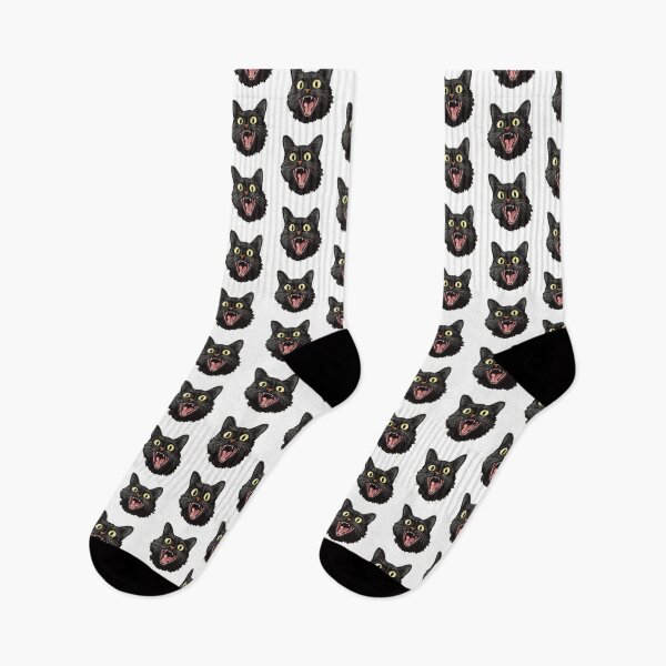 Item preview, Black Cat Screaming designed and sold by NicolasGlowArt.