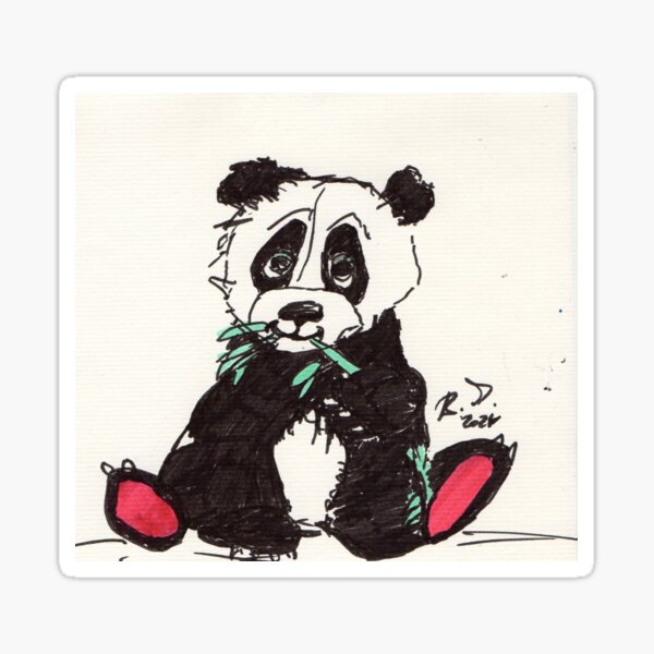 Item preview, Panda eats bamboo NEW designed and sold by ArtCreativeB.