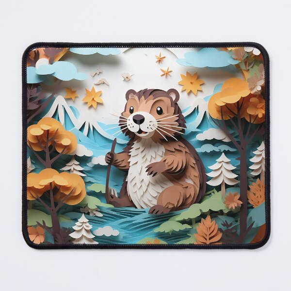 Item preview, Papercut Pals: Beaver's Day Out designed and sold by tiltshiftearth.