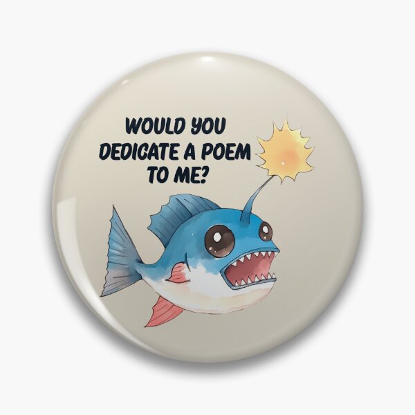 Item preview, Funny abyssal, angler fish, evil fish with poem designed and sold by OrenjiArtShop.