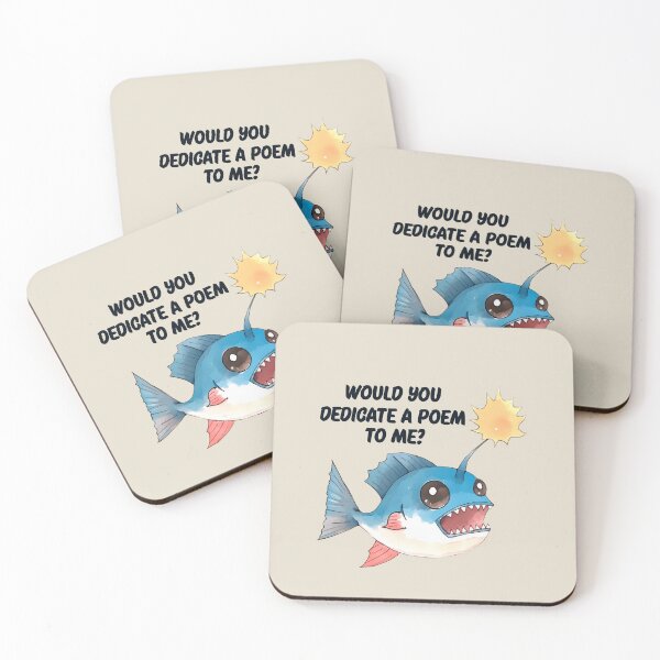 Item preview, Funny abyssal, angler fish, evil fish with poem designed and sold by OrenjiArtShop.