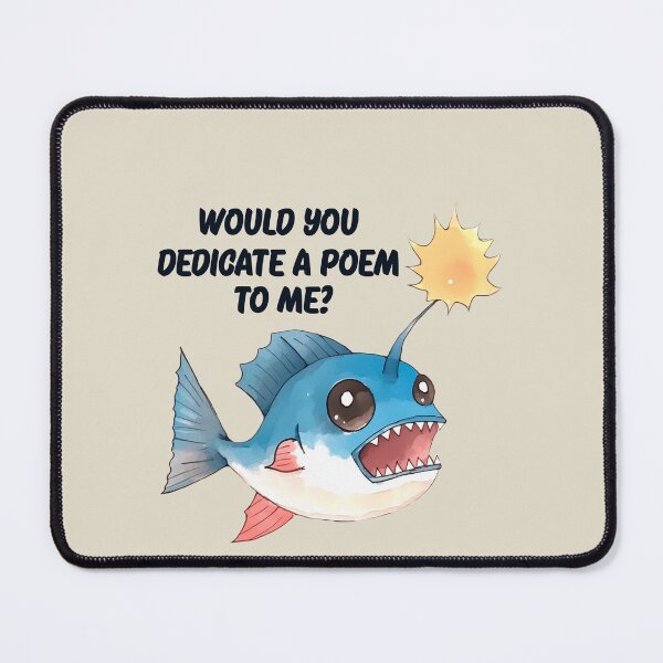 Item preview, Funny abyssal, angler fish, evil fish with poem designed and sold by OrenjiArtShop.