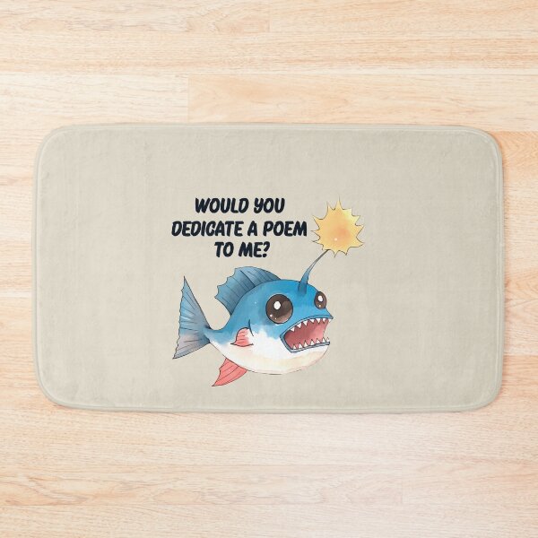 Item preview, Funny abyssal, angler fish, evil fish with poem designed and sold by OrenjiArtShop.