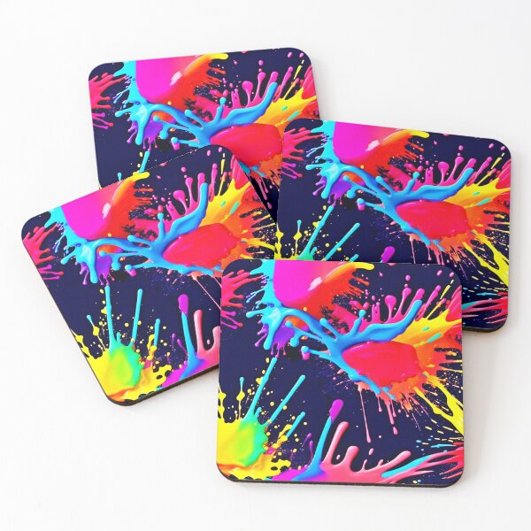 Item preview, Electric Splashes of Vivid Colors designed and sold by Health And Fitness Posts e-Store.