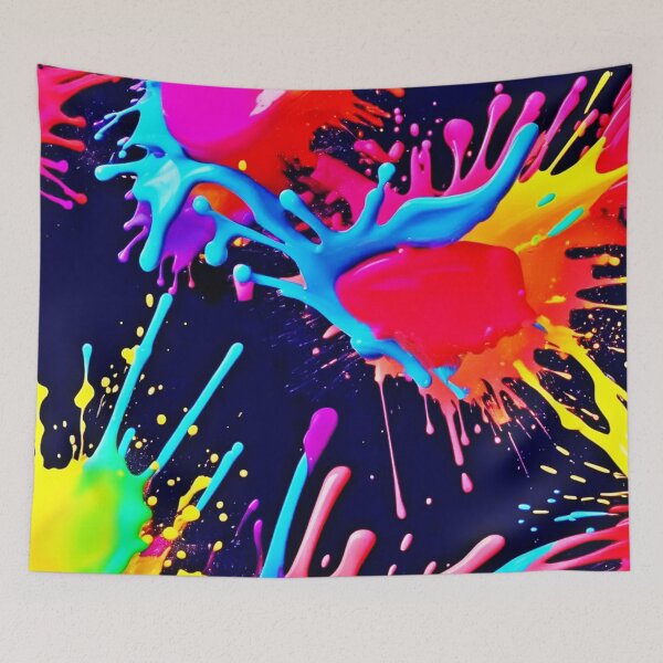 Item preview, Electric Splashes of Vivid Colors designed and sold by Health And Fitness Posts e-Store.